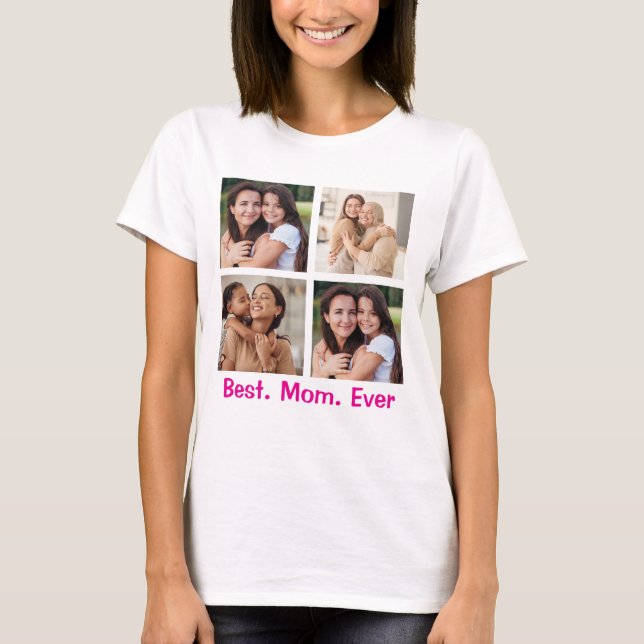 Personalizado Mamá Foto Camisa - Mejor. Mamá. Nunc (Anverso)