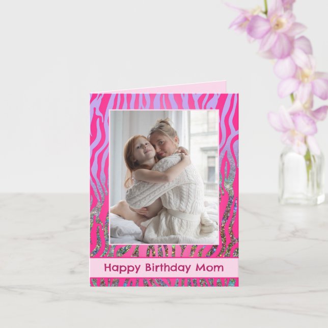 Personalizado Mamá Tigre Rosa Imprimir Tarjeta de  (Orquídea)