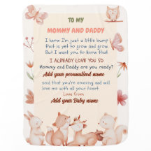 Personalizado Manta recién nacida con nombre