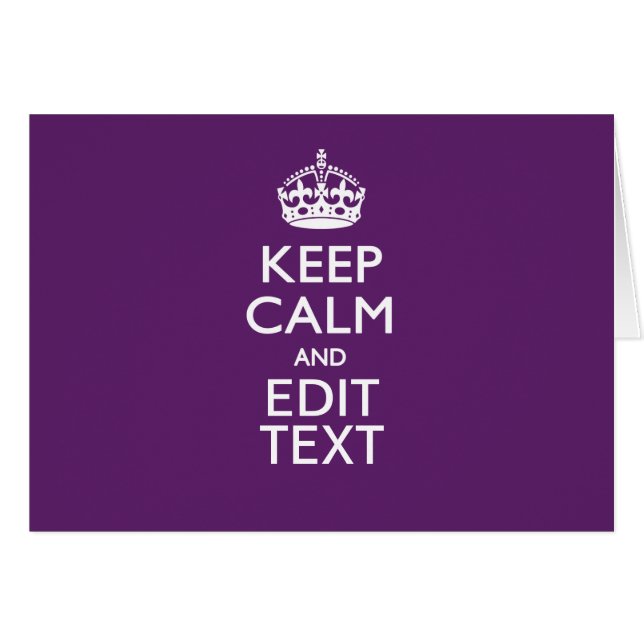 Personalizado Mantén CALMA tu texto sobre la decor (Anverso (Horizontal))