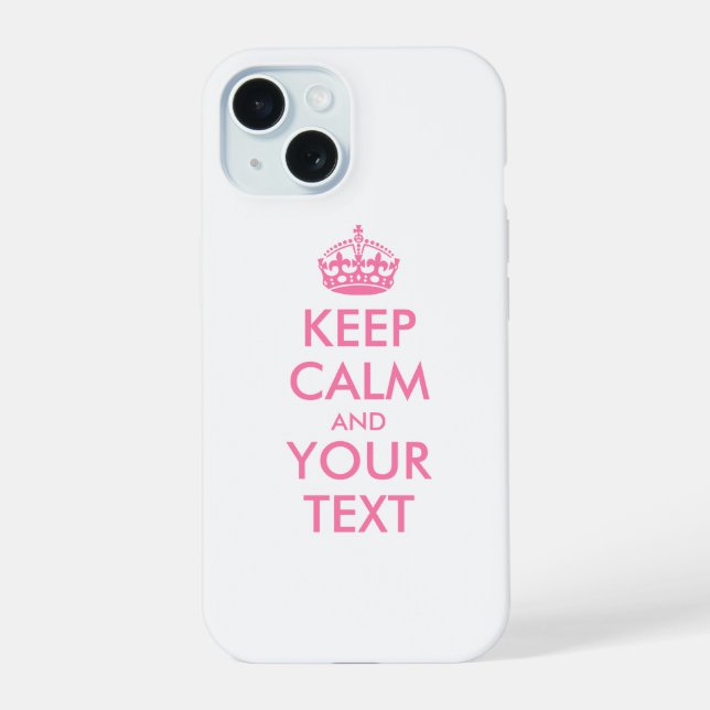 Personalizado MANTÉN LA CALMA y TU TEXTO (Reverso )
