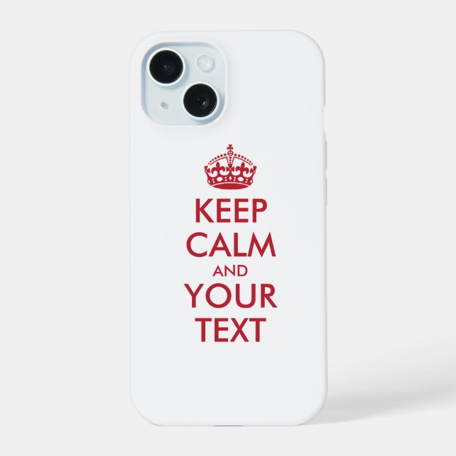 Personalizado MANTÉN LA CALMA y TU TEXTO (Reverso )