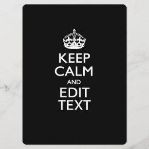 Personalizado Mantener CALMA Y Editar Invitación d