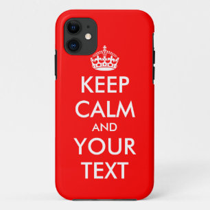 Personalizado Mantener tranquilo funda para iPhone