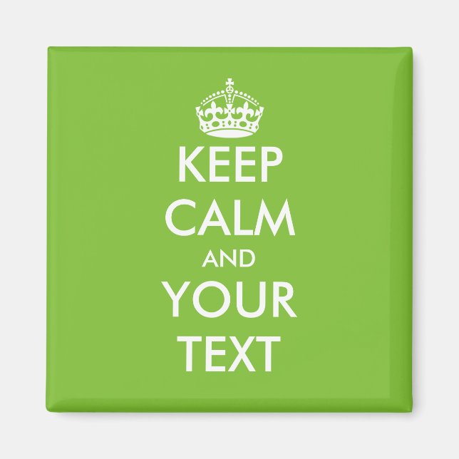 Personalizado Mantenga el imán de calma para la ne (Frente)