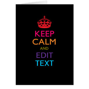 Personalizado MANTENGA TRANQUILO Y corrija el