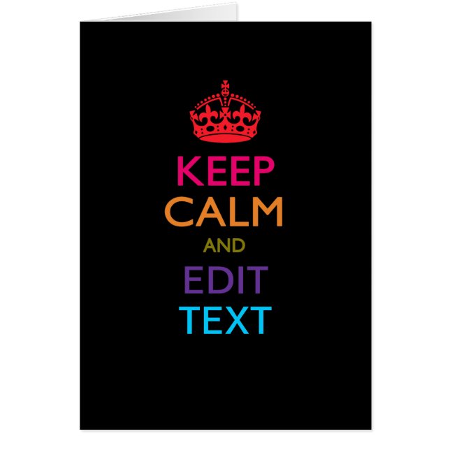 Personalizado MANTENGA TRANQUILO Y corrija el (Frente)