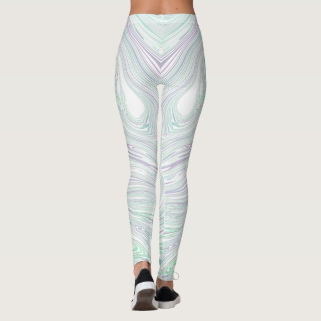 Personalizado Marca Yoga Nombre Capri Leggings (Reverso)