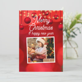 Personalizado Marcado rojo Feliz Navidad Feliz Año