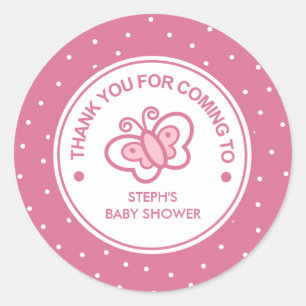 Personalizado Mariposa Bebé Chica Ducha Pegatina