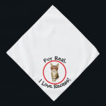 Personalizado Mascota Bandana - "Fur Real, ¡Me Enc<br><div class="desc">¡Dejen que su amigo muestre su espíritu escolar con este adorable y gracioso mascota personalizado bandana diseñado solamente para profesores y educadores! Con la frase "Fur Real, I Love Recess!" y un lugar para subir la foto de su propio mascota, esta bandana es el accesorio perfecto para su compañero de...</div>