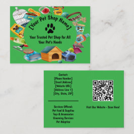 Personalizado Mascota Ver tarjeta de visita