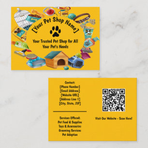 Personalizado Mascota Ver tarjeta de visita