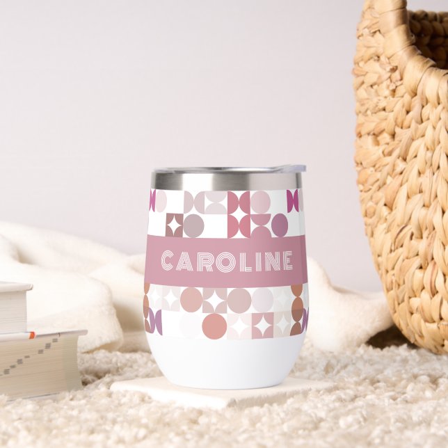 Personalizado Mauve Taupe Peach Rubor Pink Art Pat (Sala de estar)