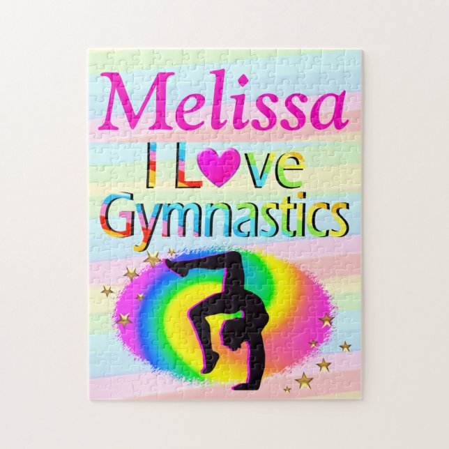PERSONALIZADO ME ENCANTA LA GIMNASTICA PUZZLE (Vertical)