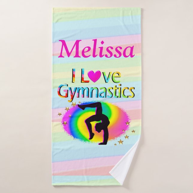 PERSONALIZADO ME ENCANTA LA GIMNASTICS BEACH TOWEL (Toalla de baño)