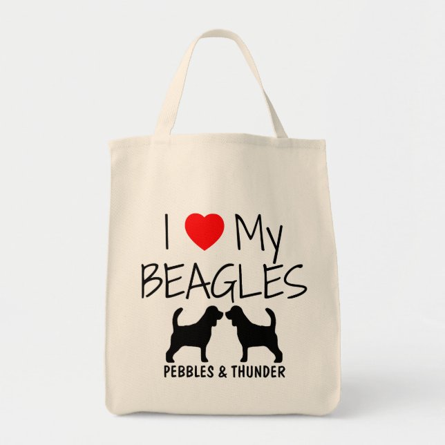 Personalizado Me Encanta Mi Bolsa De Tote De Dos B (Frente)