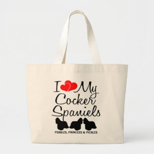 Personalizado Me Encanta Mi Bolsa De Tres Cocker S