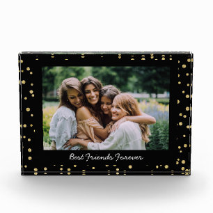 Personalizado Mejor Amigos BFF Bestis Foto Oro Neg