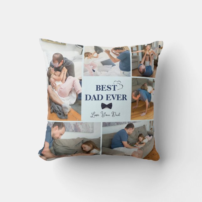 Personalizado Mejor Cojín decorativo de Papá (Anverso)