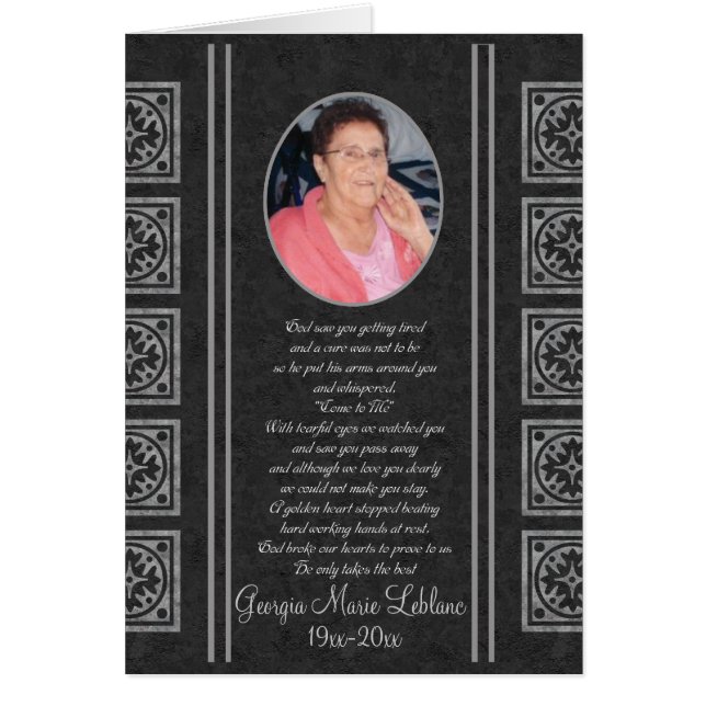Personalizado Memorial Keepsakes (Frente)