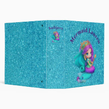 Personalizado Mermaid Binder