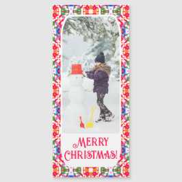 Personalizado Merry Jolly Navidades Foto Tarjeta M