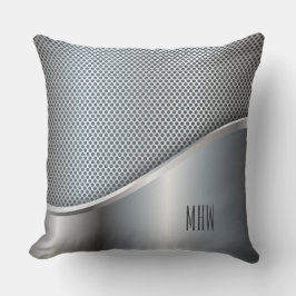 Personalizado Metalizado falso monograma almohadas