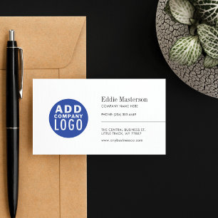 Personalizado minimalista Añadir logotipo tarjeta