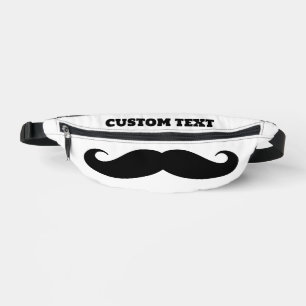 Personalizado mochila de patinete con bigote negro