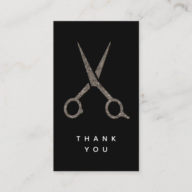 personalizado moderno gracias tijeras Tarjeta de h