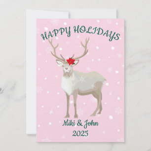 Personalizado Moderno Minimalista Reno Navidad Ros