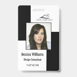 Personalizado moderno tarjeta de identificación de