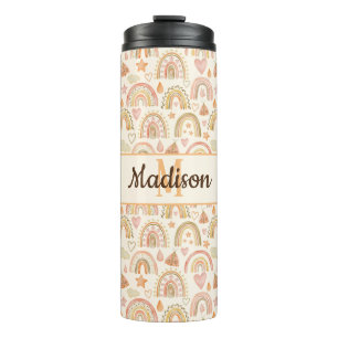 Personalizado Monograma Boho Botella de Tumbler Ar