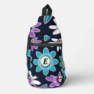 Personalizado Monograma Flor Flor Bolsa de honda f