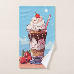 Personalizado Monograma Ice Cream Milkshake
