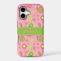 Personalizado monograma para iPhone de paisley ros