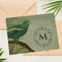 Personalizado Monograma Parrot