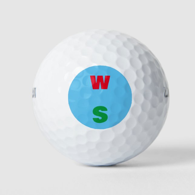 Personalizado monograma su nombre bola de golf (Anverso)