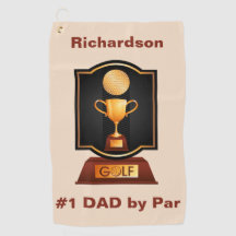 Personalizado Monograma Toalla de Golf para papá