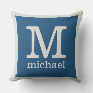 Personalizado Monograma y almohadas de lanzamiento