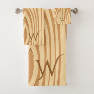 Personalizado Monogramada Rustic Faux Stained Brow