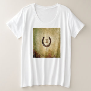 Personalizado monogramado de herradura