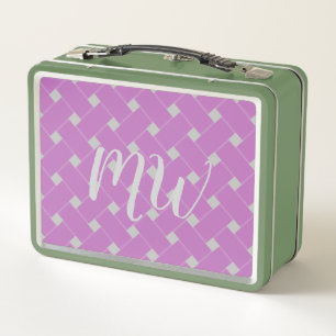 Personalizado Monogramado Púrpura Suave, Patrón De