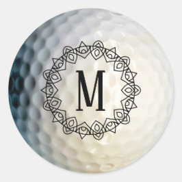 Personalizado Monogrammed Golf Ball Pegatina