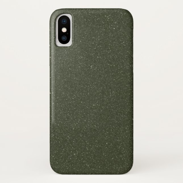 Personalizado Moss Green Noise iPhone X Funda (Reverso)