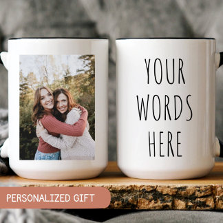Personalizado Mug con foto y texto Copa de fotos d