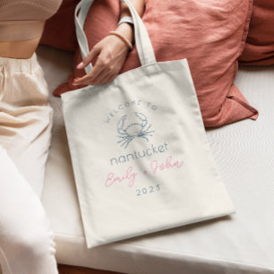 personalizado Nantucket boda bolsa de cangrejo de 