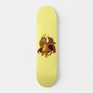 Personalizado naranja Dragon Skateboard
