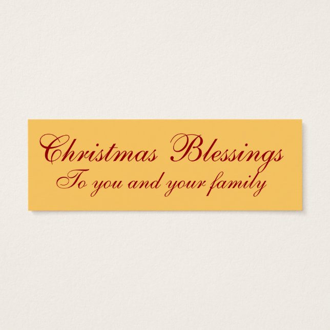Personalizado Navidades Bendición Nota de amor (Atrás)